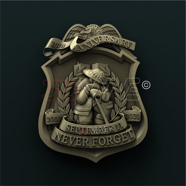 NEVER FORGET 9/11 3D STL 3DWave